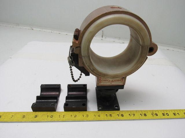 Robo-com 6513 Aluminum Hinged 3.5" Dia. Pipe Clamp W/Base