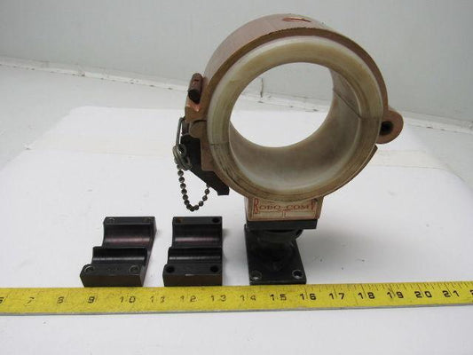 Robo-com 6513 Aluminum Hinged 3.5" Dia. Pipe Clamp W/Base