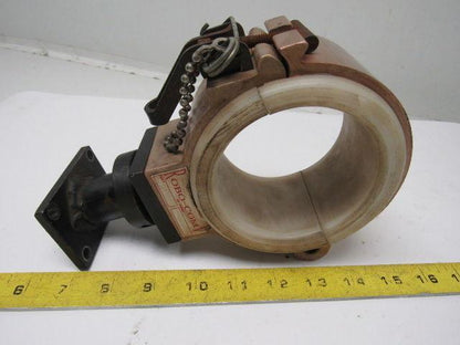 Robo-com 6513 Aluminum Hinged 3.5" Dia. Pipe Clamp W/Base