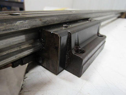 THK SABRE 1000CNC HSR35 Linear Slide, 1 Rail & 3 Blocks 83-3/8" O.A.