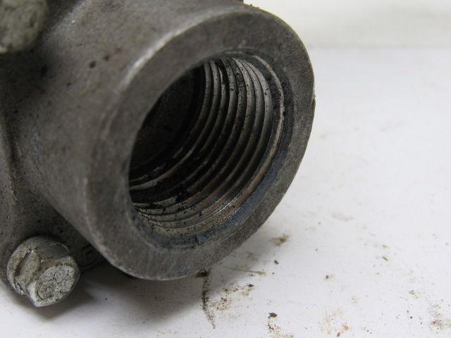 Parker 12F-SB12L-T-SS 3/4" Stainless Steel 2 Way Ball Valve PTFE Seat