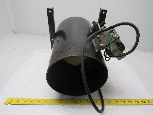 8" Dia. Power Damper 230V Actuator 12" Length W/Mounting Brackets