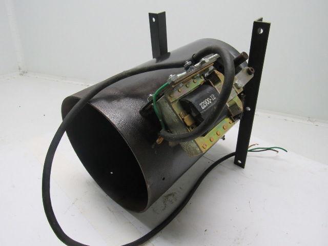 8" Dia. Power Damper 230V Actuator 12" Length W/Mounting Brackets