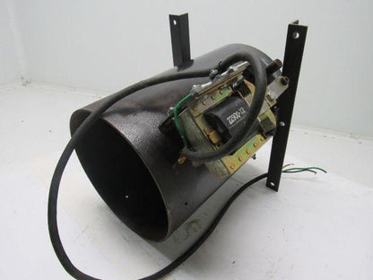 8" Dia. Power Damper 230V Actuator 12" Length W/Mounting Brackets
