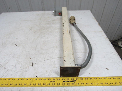Hoffman E-2PBGX Forward Reverse Stop Momentary Push Button W/3' Steel Pedestal