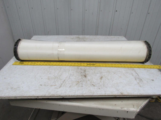 White Rubber Top Conveyor Belt Outside V-Guide 8' X 42-1/2" X 0.080"