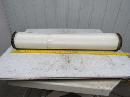White Rubber Top Conveyor Belt Outside V-Guide 8' X 42-1/2" X 0.080"