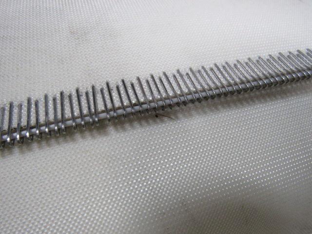 White Rubber Top Conveyor Belt Outside V-Guide 8' X 42-1/2" X 0.080"