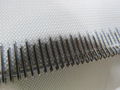 White Rubber Top Conveyor Belt Outside V-Guide 8' X 42-1/2" X 0.080"