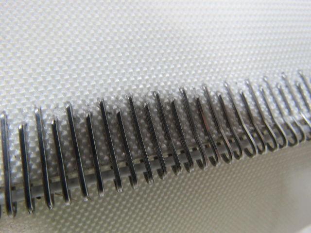 White Rubber Top Conveyor Belt Outside V-Guide 8' X 42-1/2" X 0.080"