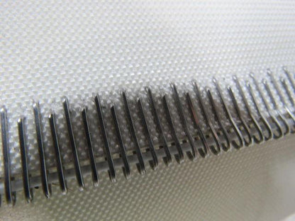 White Rubber Top Conveyor Belt Outside V-Guide 8' X 42-1/2" X 0.080"