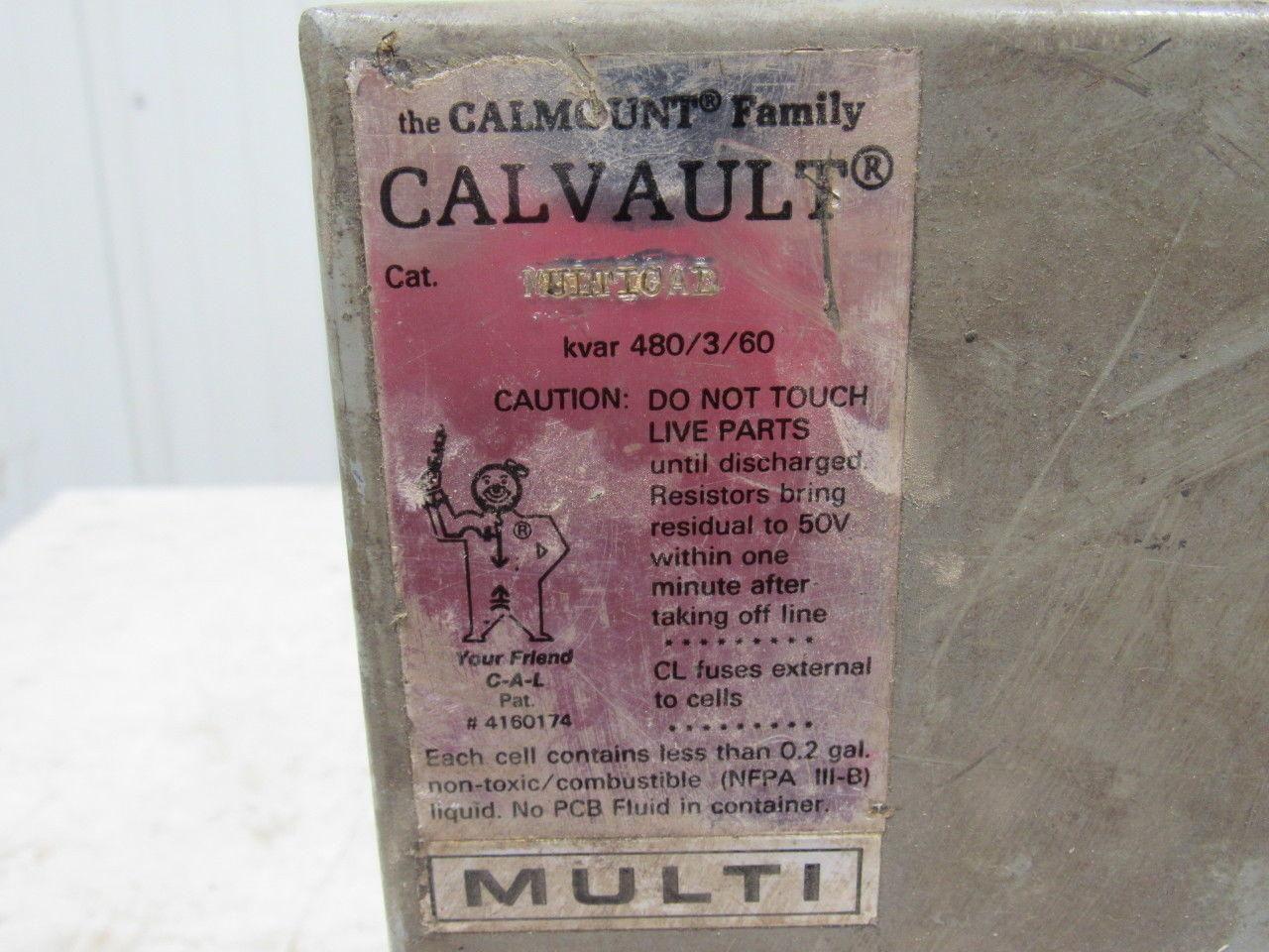 Calvault Metcap MULTICAL Capacitor Enclosure 20 Amp 480/3/60 Unused
