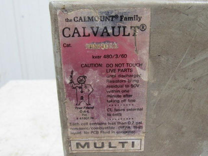 Calvault Metcap MULTICAL Capacitor Enclosure 20 Amp 480/3/60 Unused