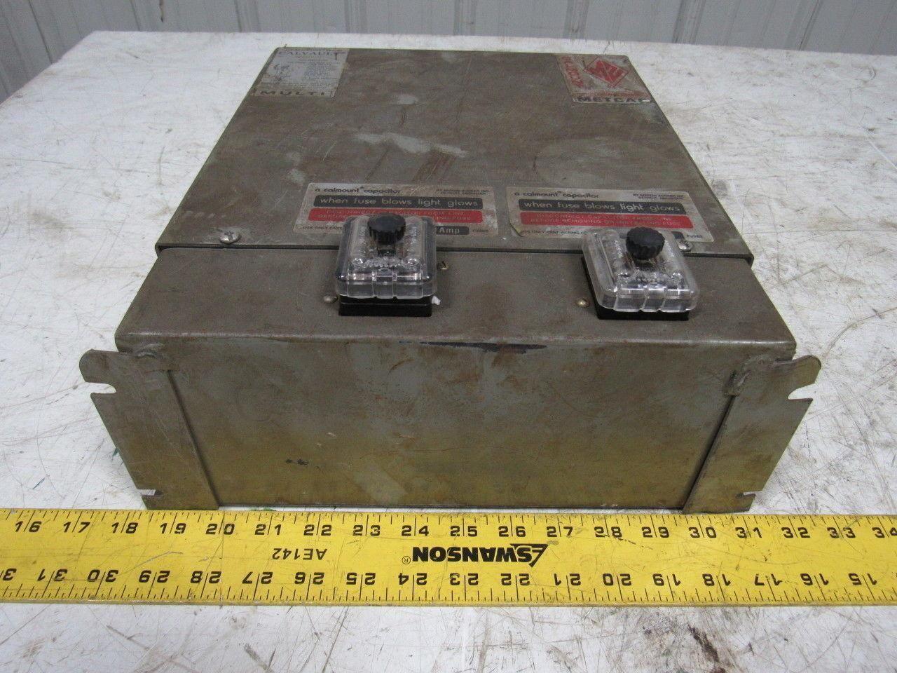 Calvault Metcap MULTICAL Capacitor Enclosure 20 Amp 480/3/60 Unused