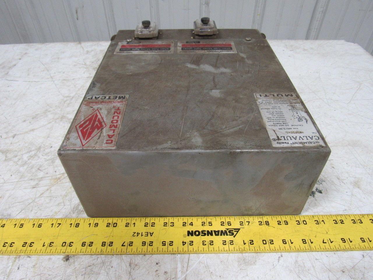 Calvault Metcap MULTICAL Capacitor Enclosure 20 Amp 480/3/60 Unused