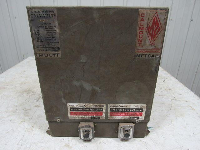 Calvault Metcap MULTICAL Capacitor Enclosure 20 Amp 480/3/60 Unused