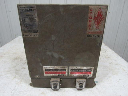 Calvault Metcap MULTICAL Capacitor Enclosure 20 Amp 480/3/60 Unused