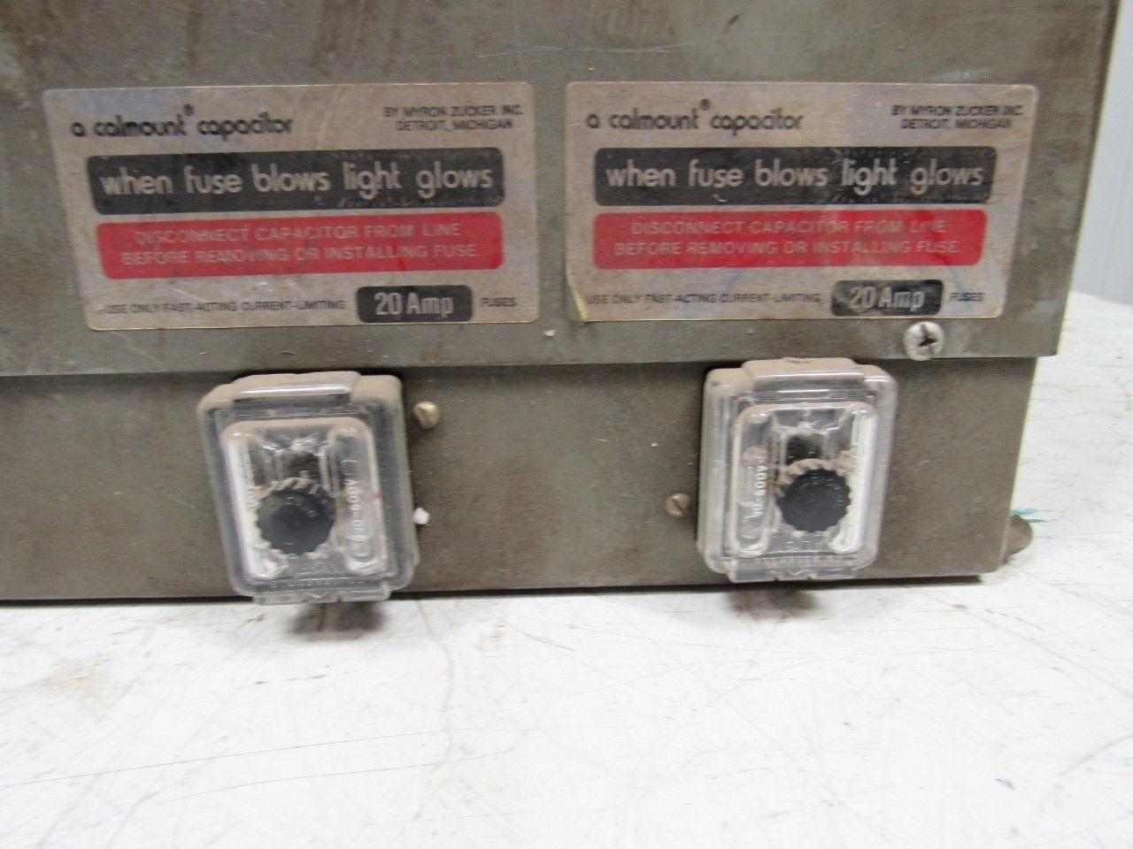 Calvault Metcap MULTICAL Capacitor Enclosure 20 Amp 480/3/60 Unused