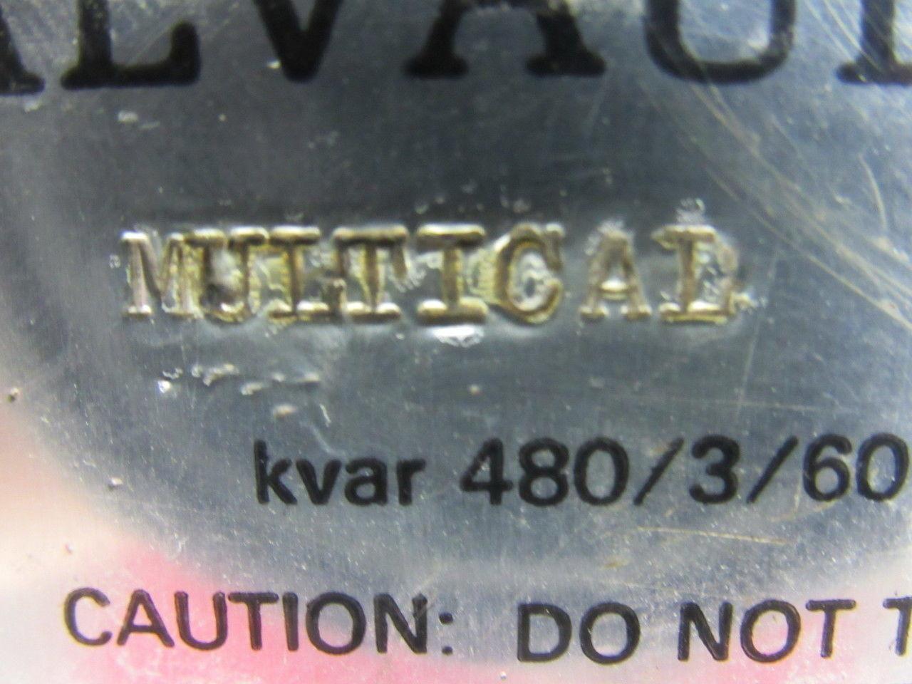 Calvault Metcap MULTICAL Capacitor Enclosure 20 Amp 480/3/60 Unused