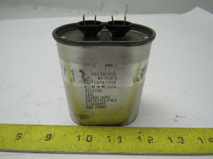 GE DIELEKTROL 61L1226 Capacitor 12uf 550VAC 60Hz Lot/6