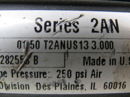 Parker 01.50 T2ANUS13 3.000 Double End To End Pneumatic Cylinder