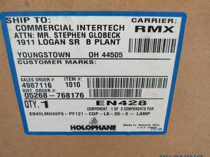 HOLOPHANE EN428 Light Fixture For MB5D/EN5E Luminaire Fitting 929L