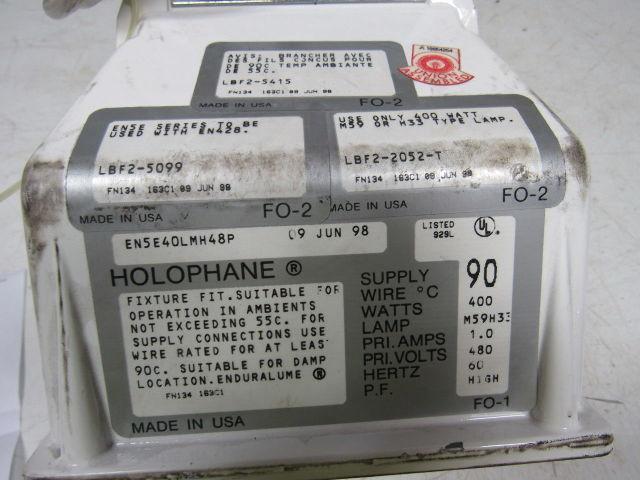 HOLOPHANE EN5E40LMH48P Enduralume Light Fixture 400 Watt 480V 60 Hz Use W/ EN428