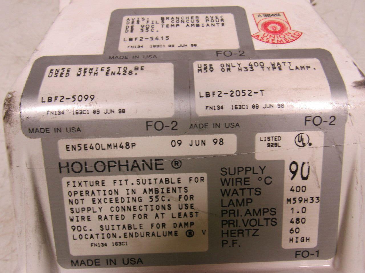 HOLOPHANE EN5E40LMH48P ENDURALUME Ballast Assy. For EN428 400W 480V NOS