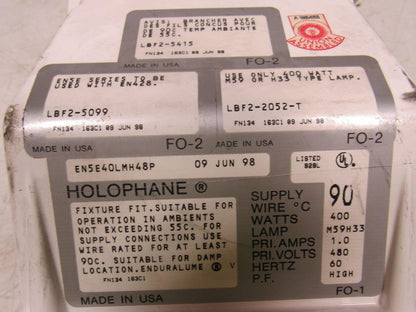 HOLOPHANE EN5E40LMH48P ENDURALUME Ballast Assy. For EN428 400W 480V NOS
