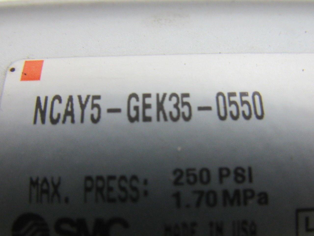 SMC NCAY5-GEK35-0550 35mm bore X 550mm Stroke Pneumatic Cylinder