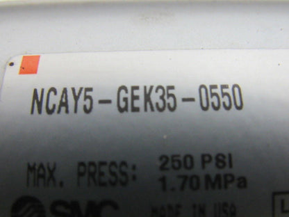 SMC NCAY5-GEK35-0550 35mm bore X 550mm Stroke Pneumatic Cylinder