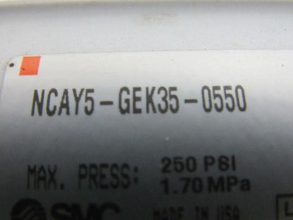 SMC NCAY5-GEK35-0550 35mm bore X 550mm Stroke Pneumatic Cylinder
