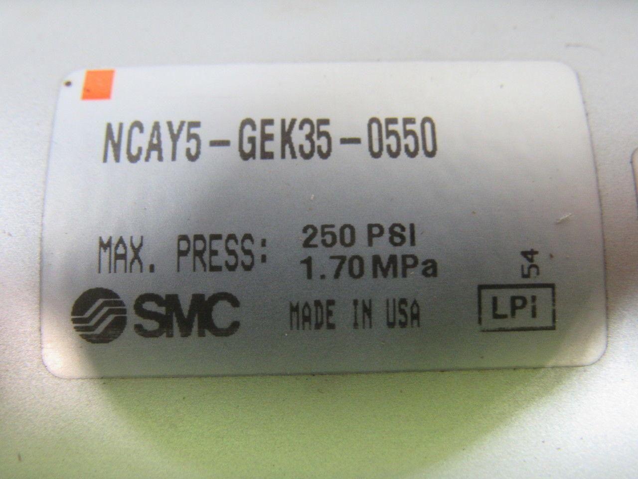 SMC NCAY5-GEK35-0550 35mm bore X 550mm Stroke Pneumatic Cylinder