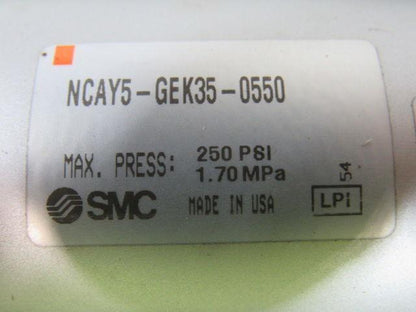 SMC NCAY5-GEK35-0550 35mm bore X 550mm Stroke Pneumatic Cylinder