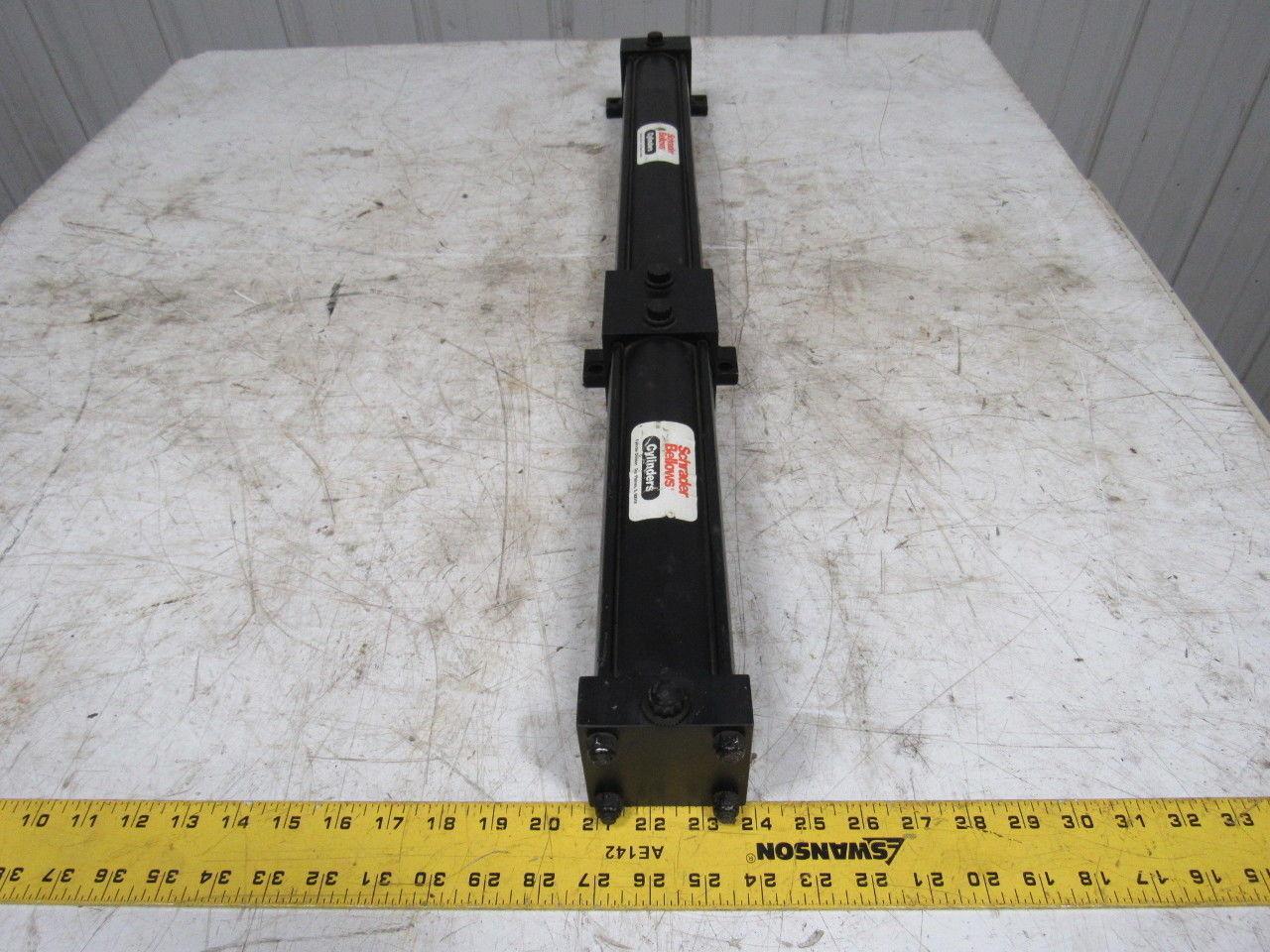 Schrader Bellows FAC109331S Double Pneumatic Cylinder 2.5" Bore x 9"+ 16" Stroke