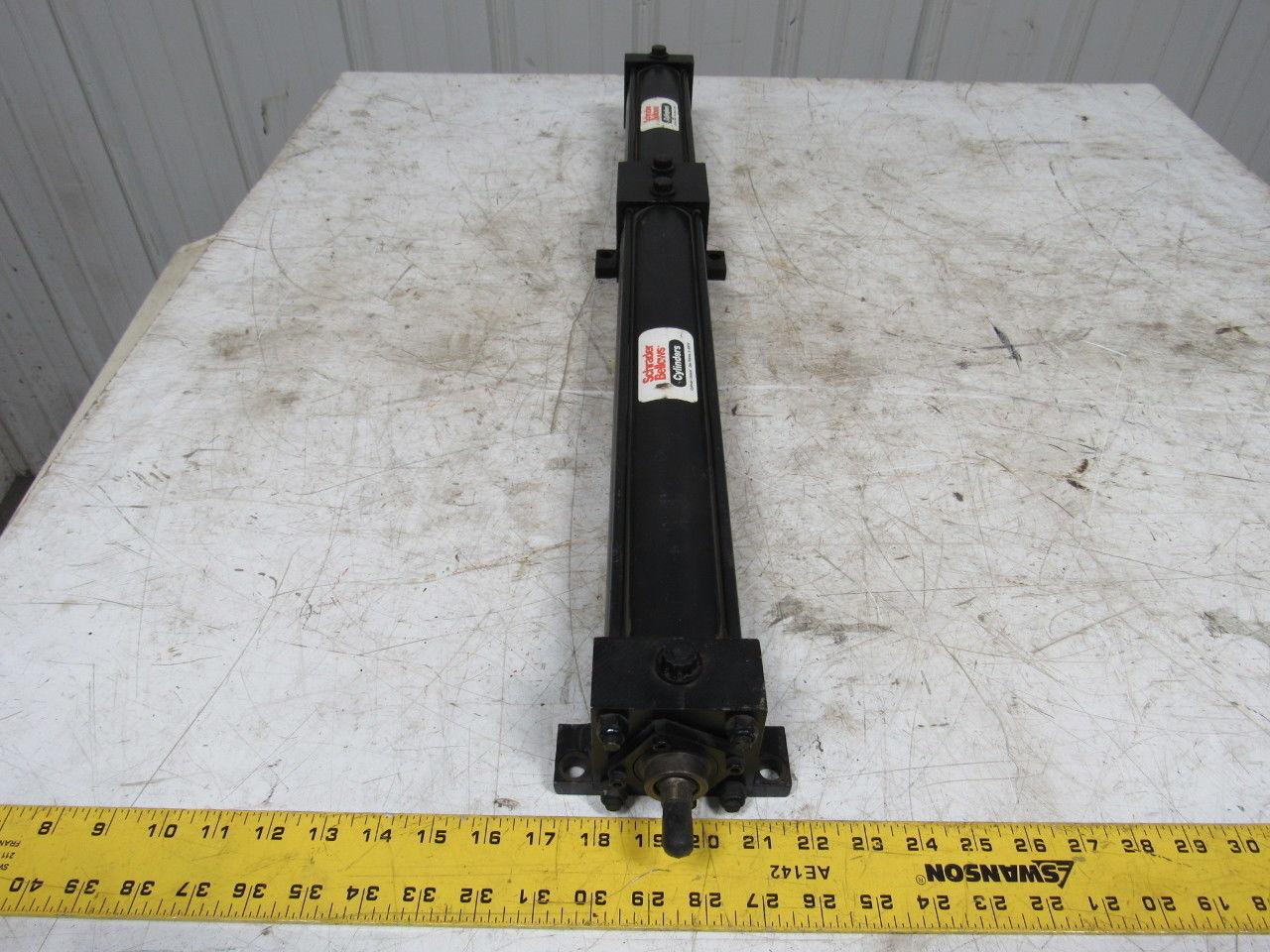 Schrader Bellows FAC109331S Double Pneumatic Cylinder 2.5" Bore x 9"+ 16" Stroke