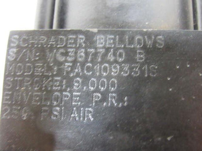 Schrader Bellows FAC109331S Double Pneumatic Cylinder 2.5" Bore x 9"+ 16" Stroke
