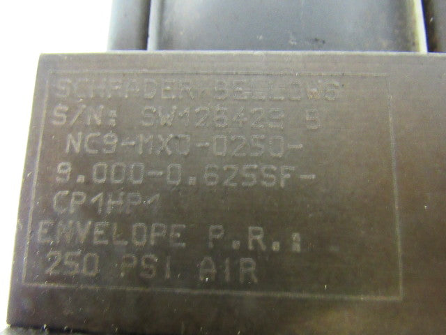 Schrader Bellows NC9-MX0-0250 Pneumatic Cylinder 2.5" Bore x 9"+ 16" Stroke