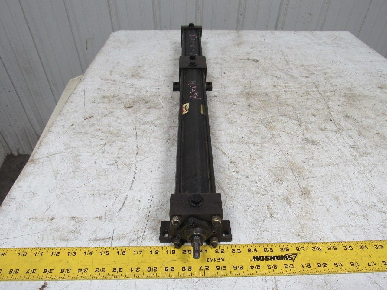 Schrader Bellows NC9-MX0-0250 Pneumatic Cylinder 2.5" Bore x 9"+ 16" Stroke