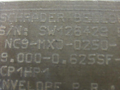 Schrader Bellows NC9-MX0-0250 Pneumatic Cylinder 2.5" Bore x 9"+ 16" Stroke