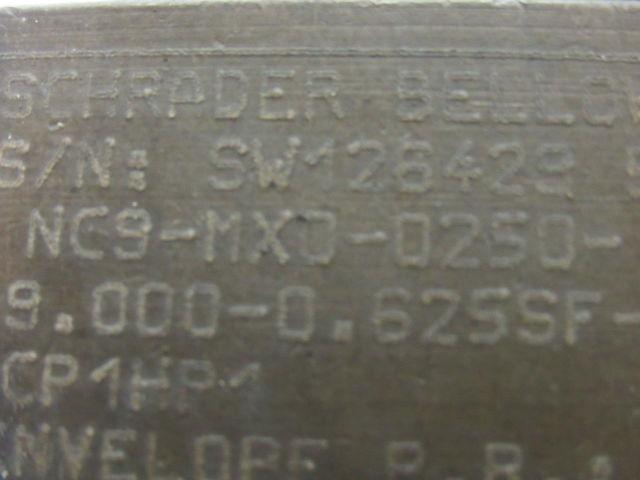 Schrader Bellows NC9-MX0-0250 Pneumatic Cylinder 2.5" Bore x 9"+ 16" Stroke