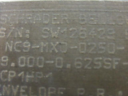 Schrader Bellows NC9-MX0-0250 Pneumatic Cylinder 2.5" Bore x 9"+ 16" Stroke