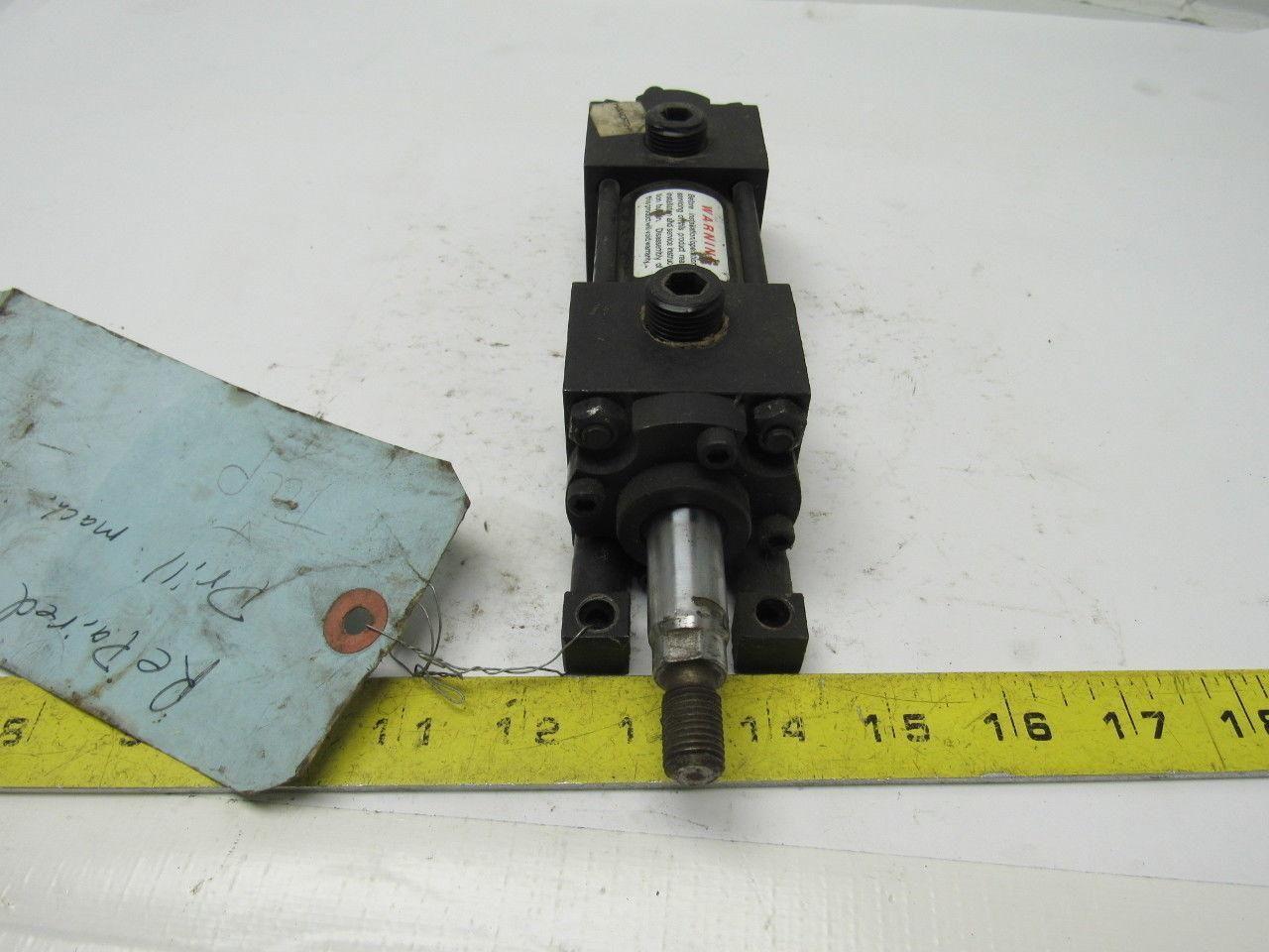 Ortman 941686-10 1-1/2" Bore X 1" Stroke Double End Pneumatic Cylinder