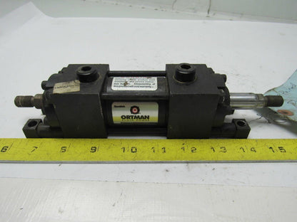 Ortman 941686-10 1-1/2" Bore X 1" Stroke Double End Pneumatic Cylinder