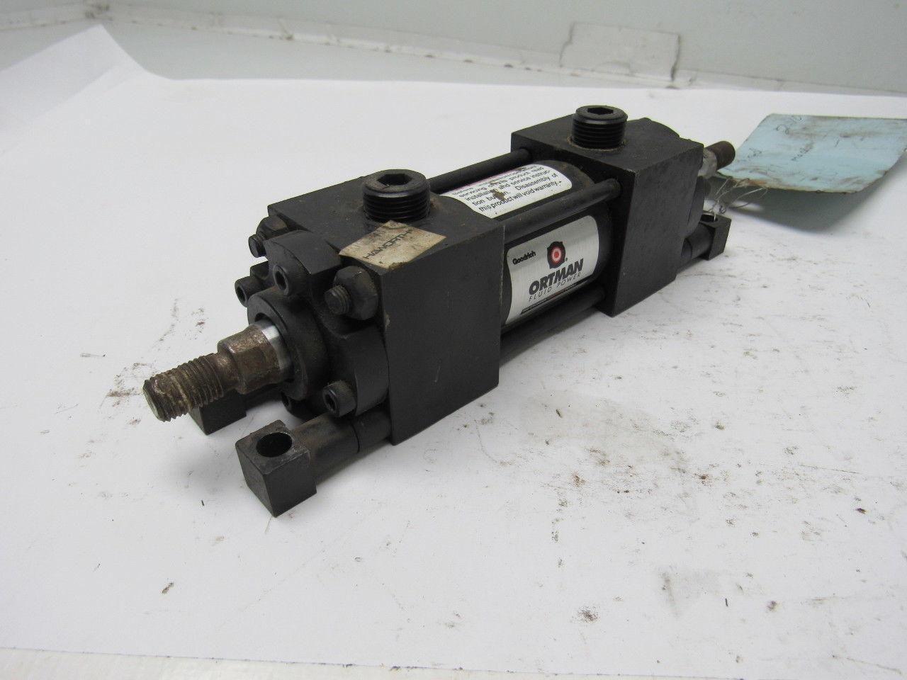 Ortman 941686-10 1-1/2" Bore X 1" Stroke Double End Pneumatic Cylinder