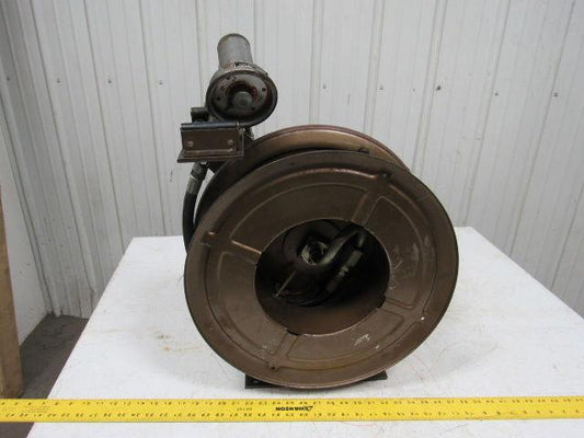 Alemite Stewart Warner 1233.B1 Hose Reel 19" Diameter W/3688-A Gear Oil Gun