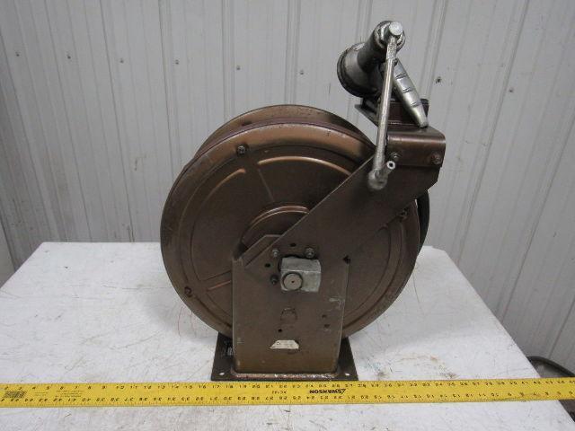Alemite Stewart Warner 1233.B1 Hose Reel 19" Diameter W/3688-A Gear Oil Gun