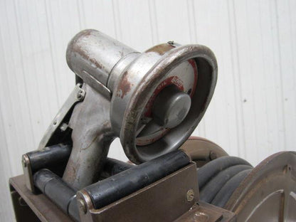 Alemite Stewart Warner 1233.B1 Hose Reel 19" Diameter W/3688-A Gear Oil Gun