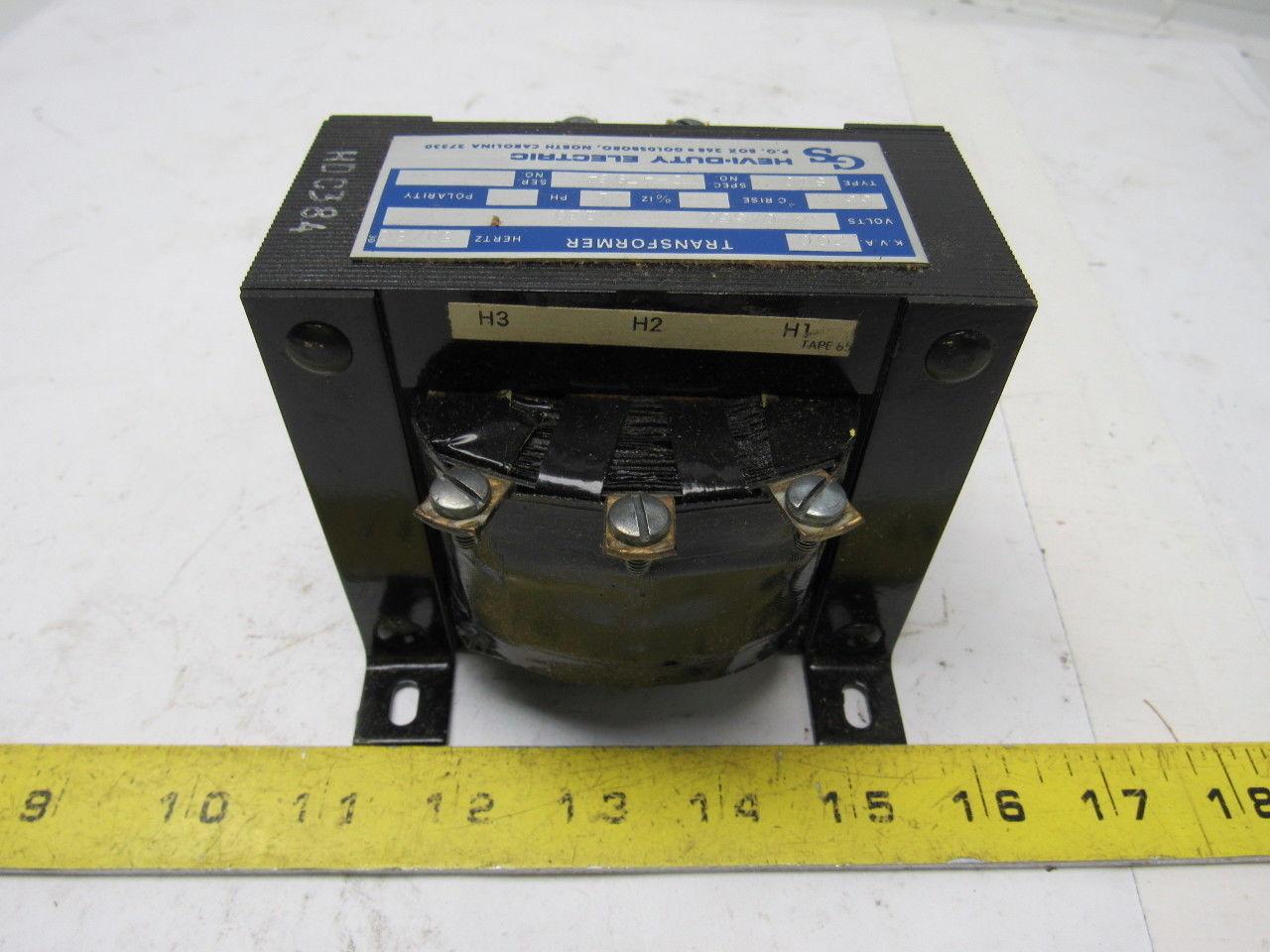 Carrier HT01BE200 440/550-220V .200 KVA Transformer 50/60 Hz. Single Ph.