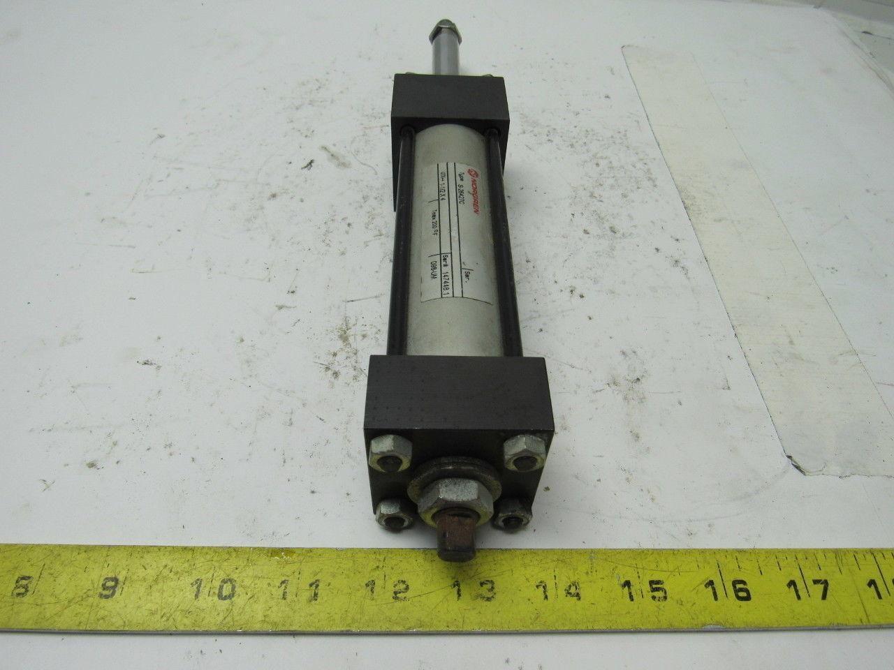 Norgren S-26427C Pneumatic Cylinder 1-1/2" Bore 4" Stroke W/Adjustable Stop